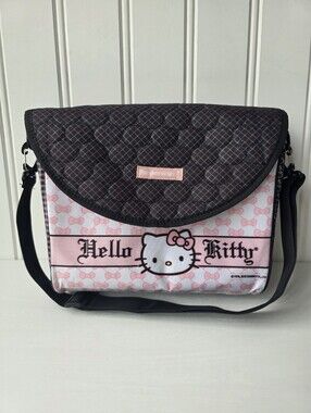 Tupperware Hello Kitty Lunch Bag Tote Pink Black